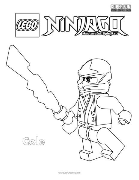 Cole Lego Ninjago Coloring Page - Super Fun Coloring