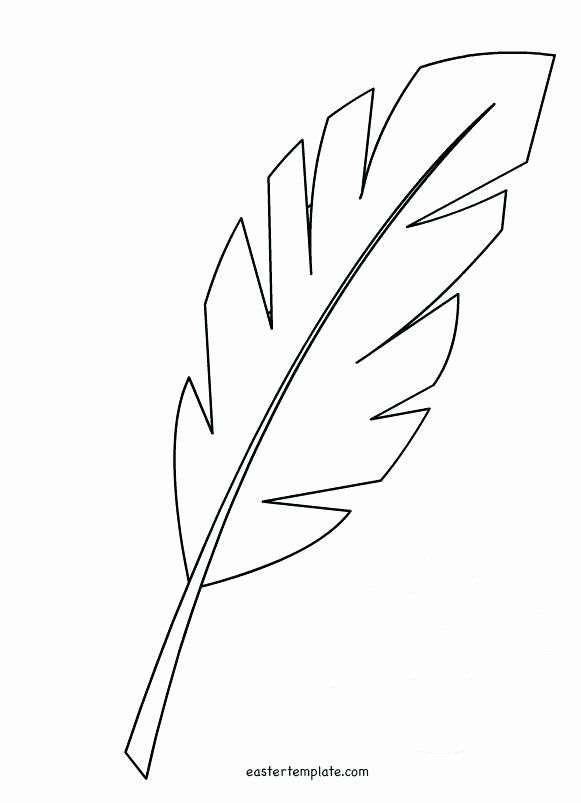 Palm Leaf Coloring Page Fresh Palm Tree Leaf Template Preschool To Tiny