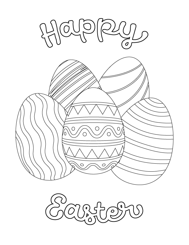 Free Easter Printable Coloring Page For Kids - Coloring Home