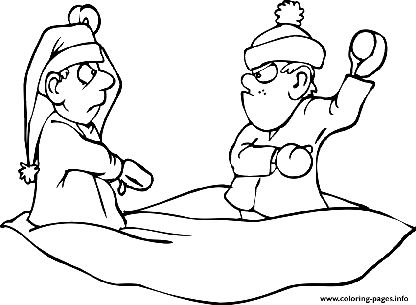 Snowball Coloring Pages - Coloring Home