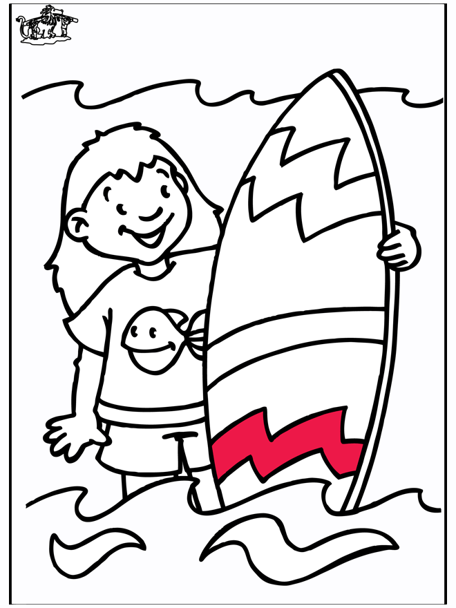 girls surfing coloring pages - Clip Art Library