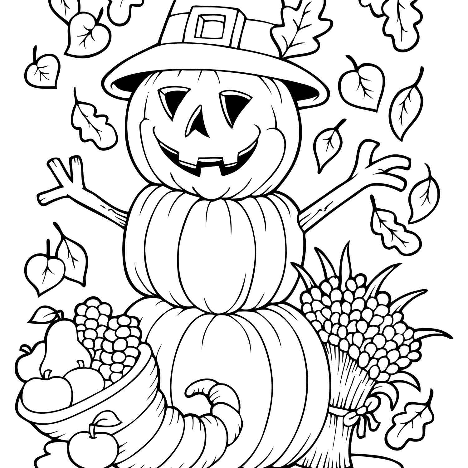 Autumn Season Coloring Pages Coloring Home