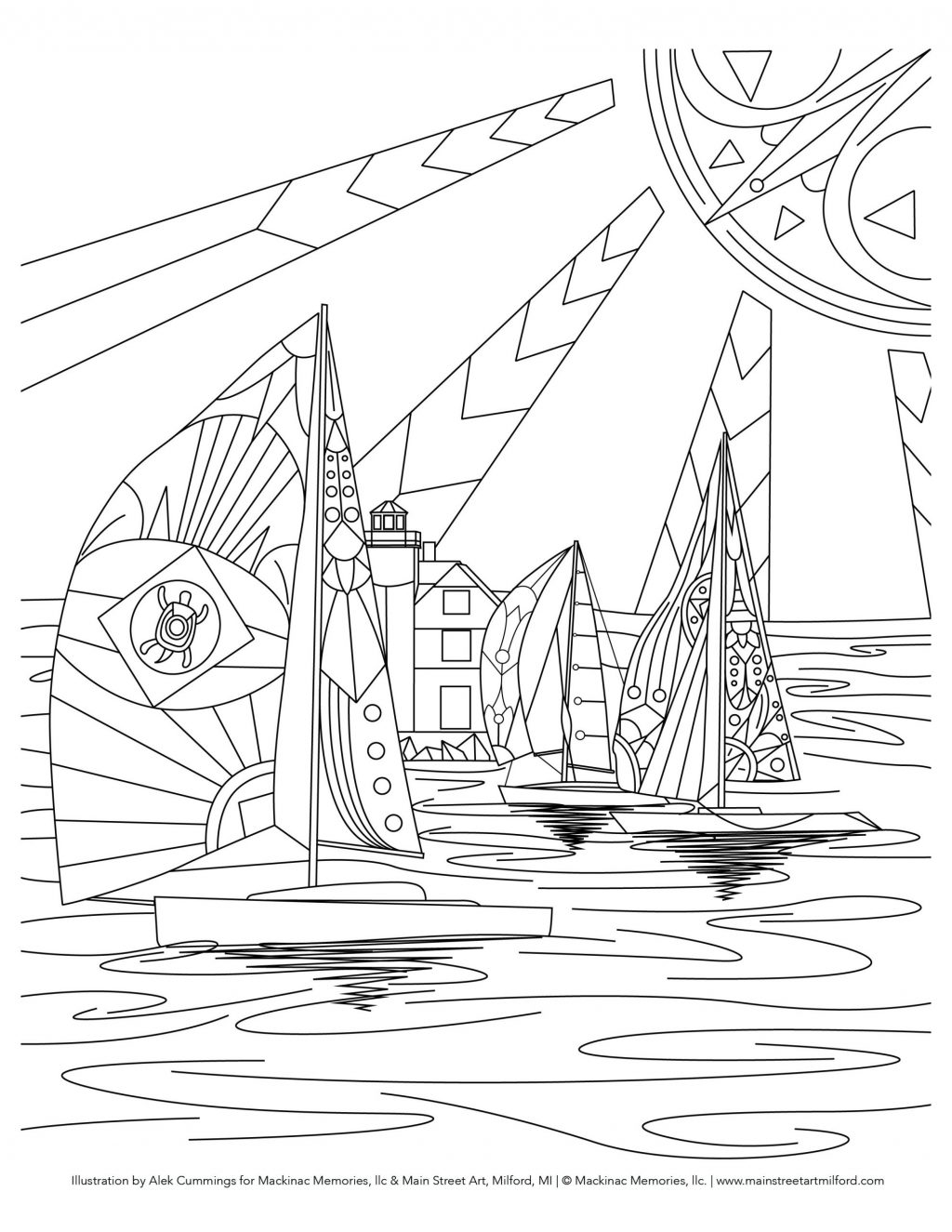 Sail Boat Coloring Pages - Coloring Home