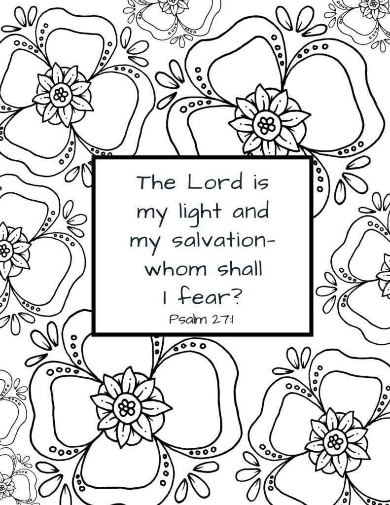 Free Printable Bible Verse Coloring Pages -
