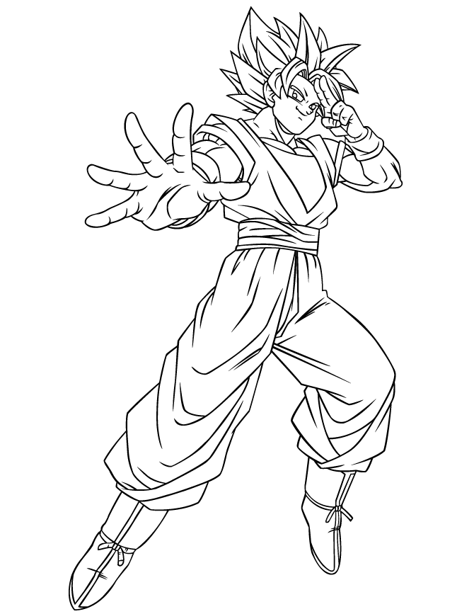 Goku Black Coloring Pages - Coloring Home