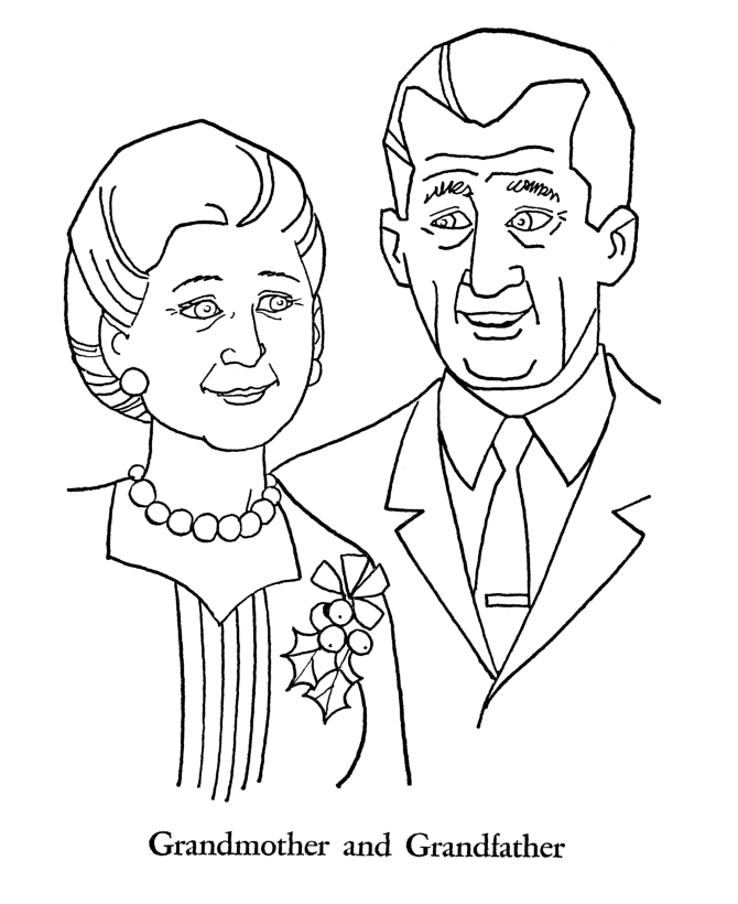 grand parents day coloring pages
