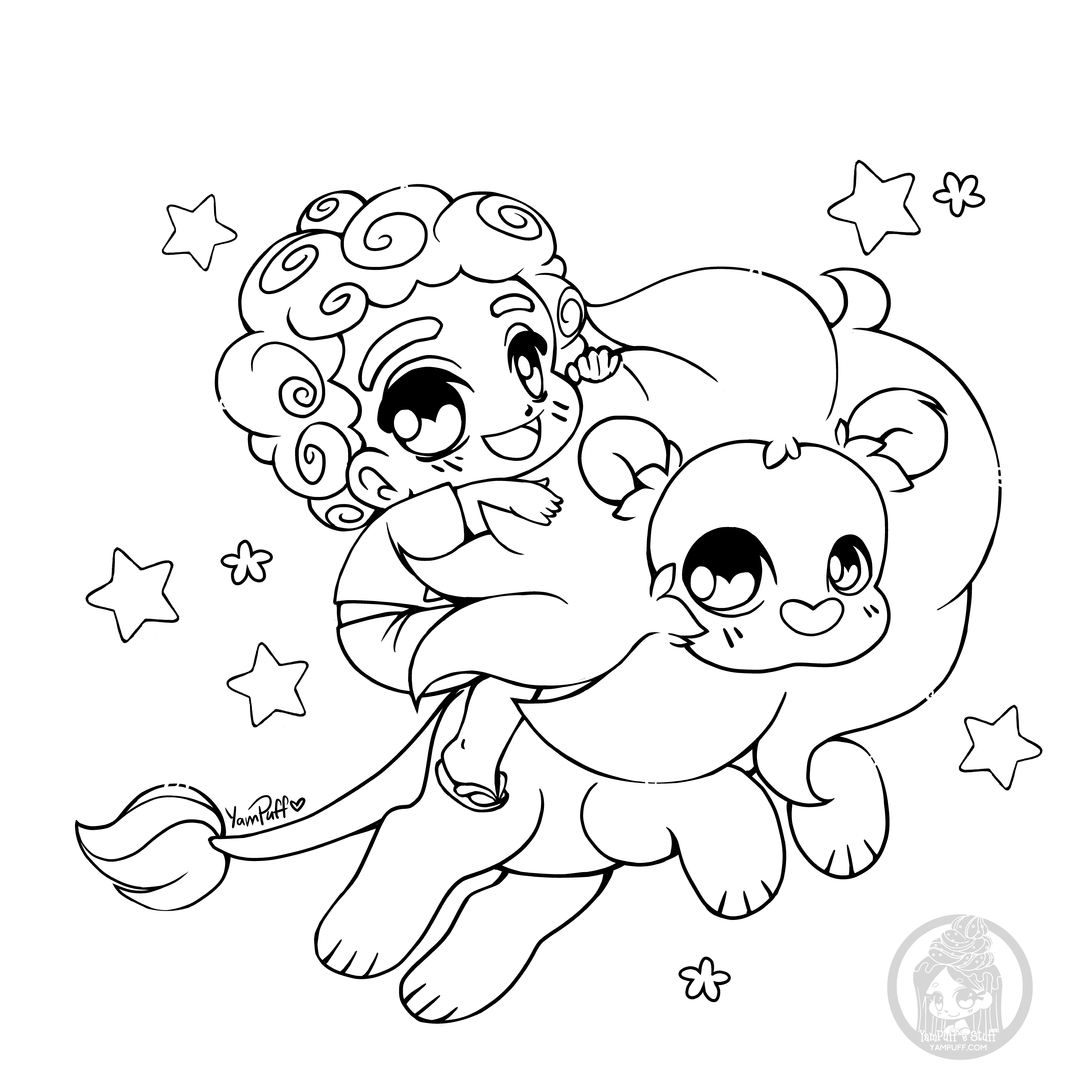 Fanart   Free Chibi Colouring Pages • YamPuff's Stuff   Coloring Home
