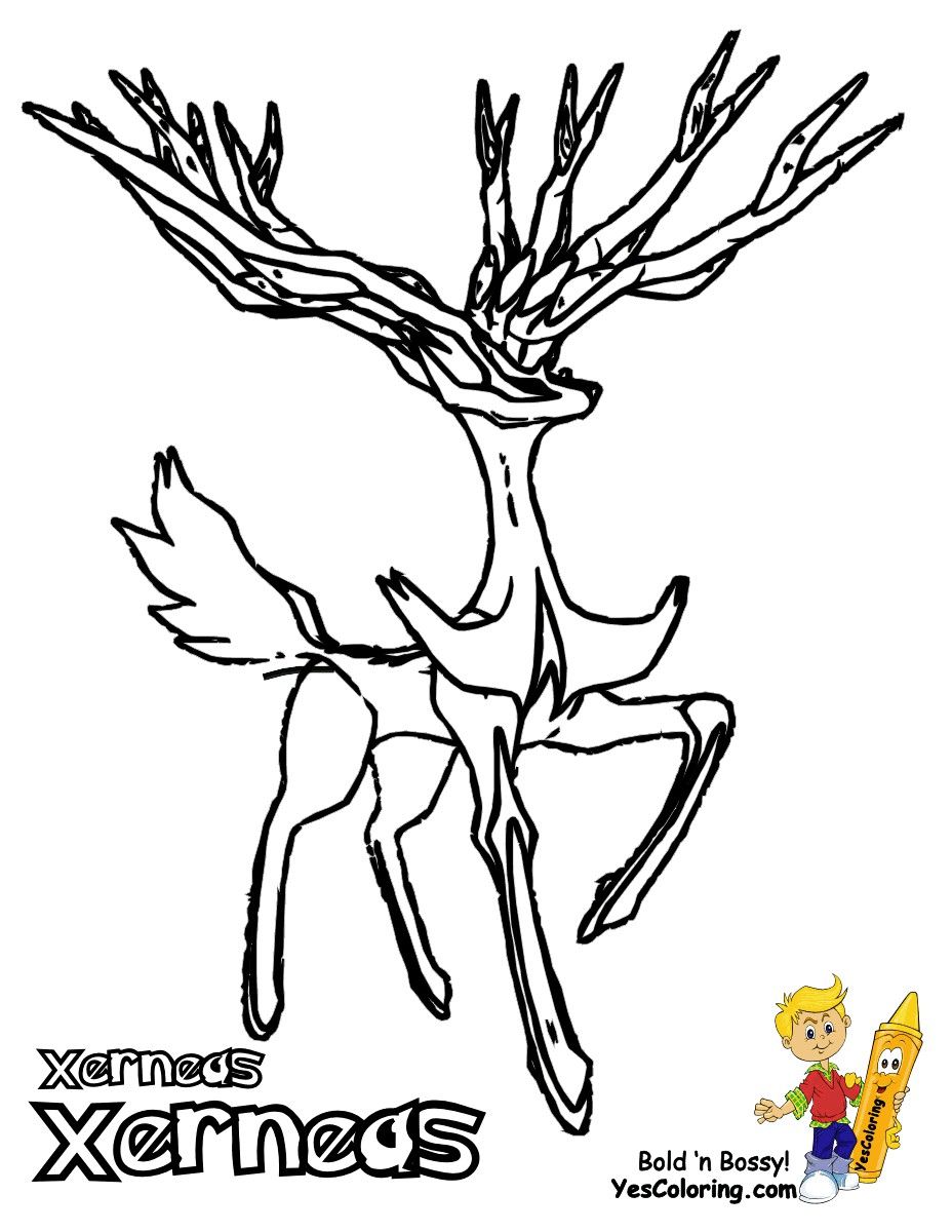 Xerneas Coloring Pages   Coloring Home