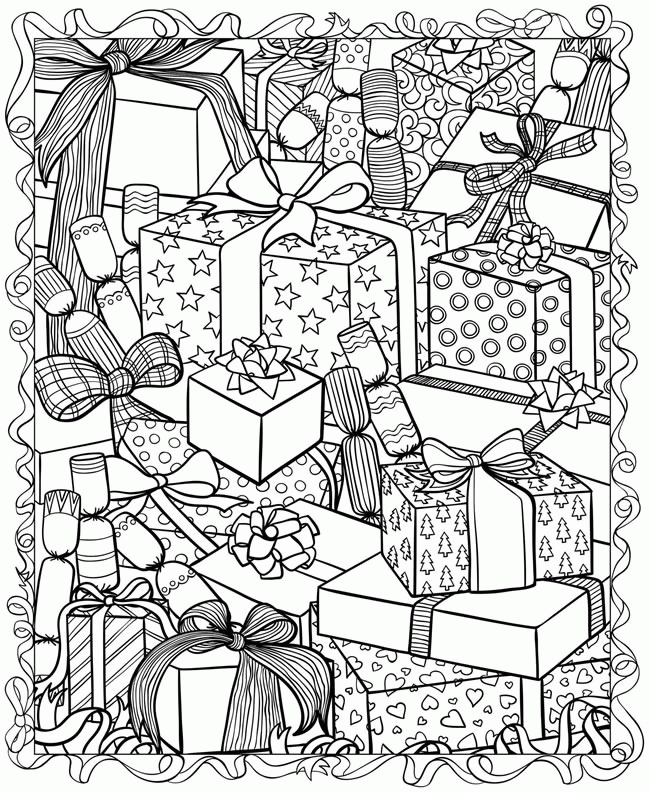 Free Christmas Coloring Pages For Adults Coloring Home