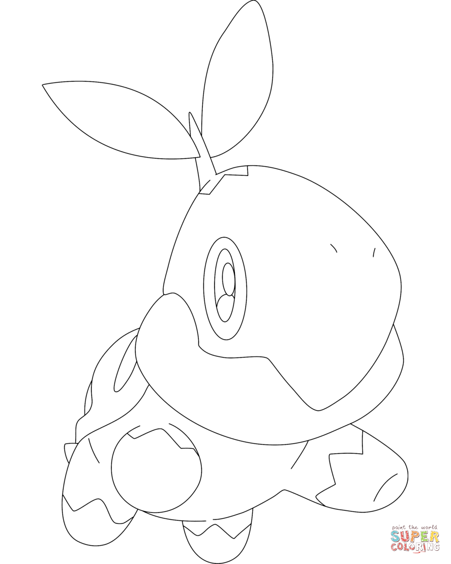 Turtwig Coloring Pages Coloring Home