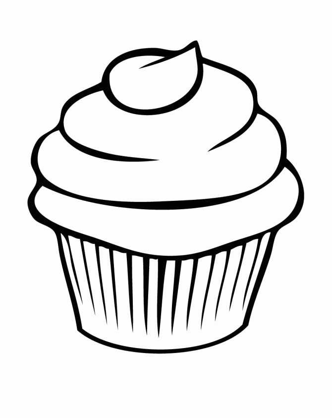 Free Printable Cupcake Coloring Pages Coloring Home