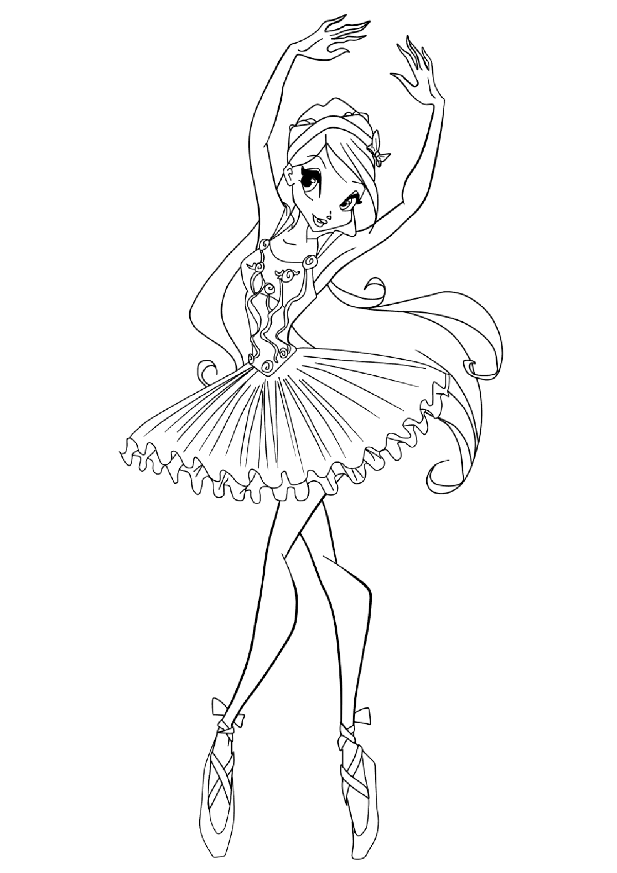 Ballet Coloring Pages For Kids Free   Coloring Home