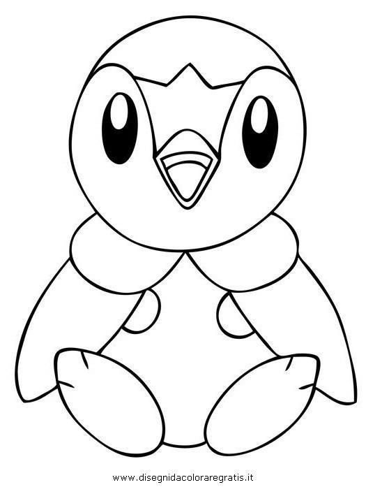 Piplup Pokemon Coloring Pages