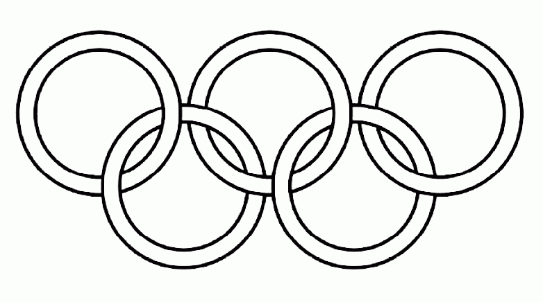 olympic rings coloring page