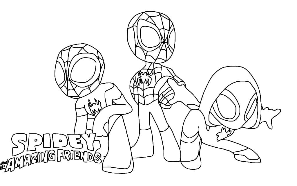 Free Spidey and His Amazing Friends Coloring Page - Free Printable Coloring  Pages for Kids