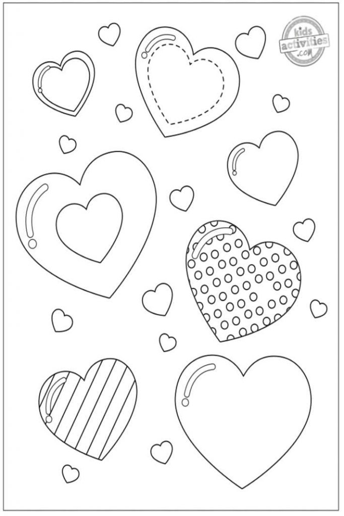 Free Printable Heart Coloring Pages For Kids {Very Adorable}