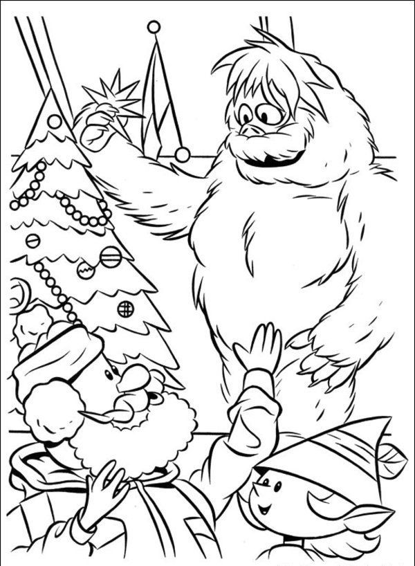 Abominable Snowman Coloring Page | Rudolph coloring pages, Snowman coloring  pages, Coloring pictures