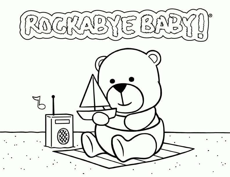 Baby shower coloring pages to download and print for free