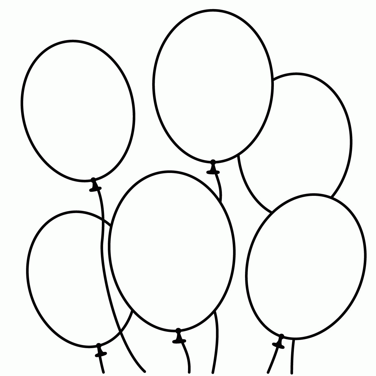 Balloon Coloring Pages For Preschool - Coloring Pages For All Ages