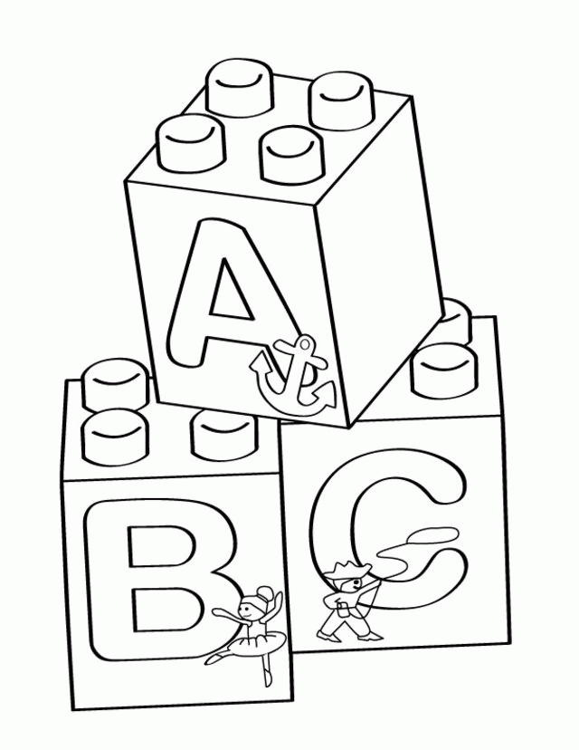Lego Pieces Coloring Pages - Coloring Home