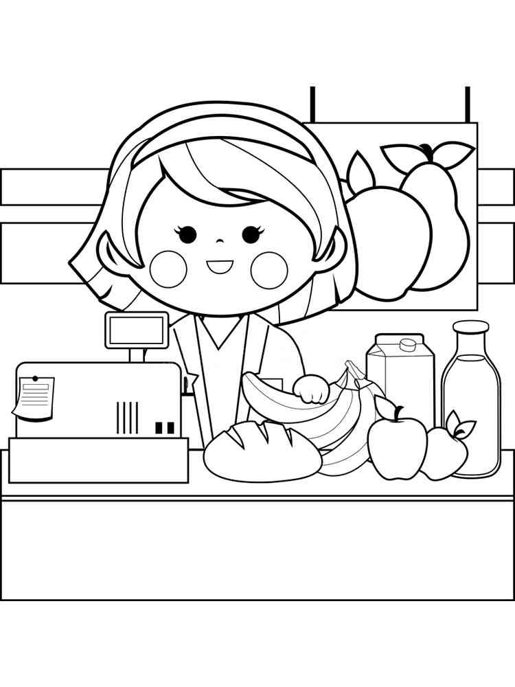 Seller coloring pages