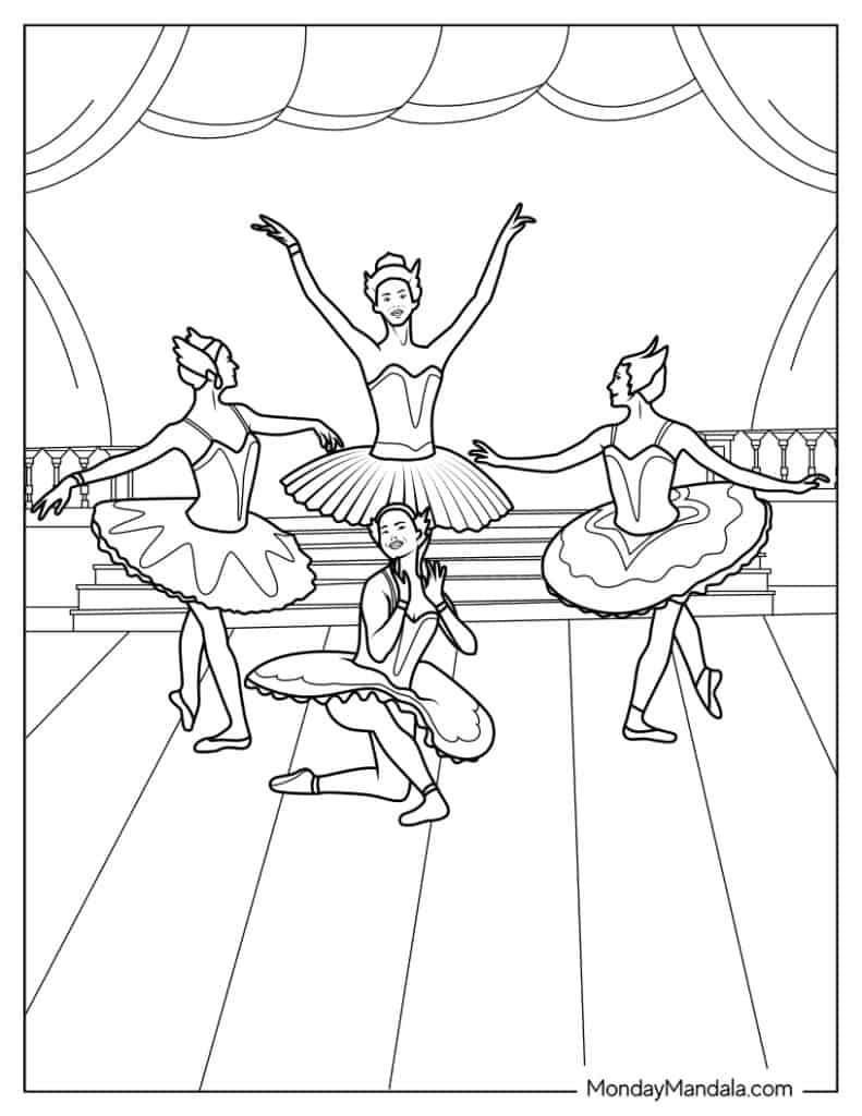 20 Ballerina Coloring Pages (Free PDF Printables)