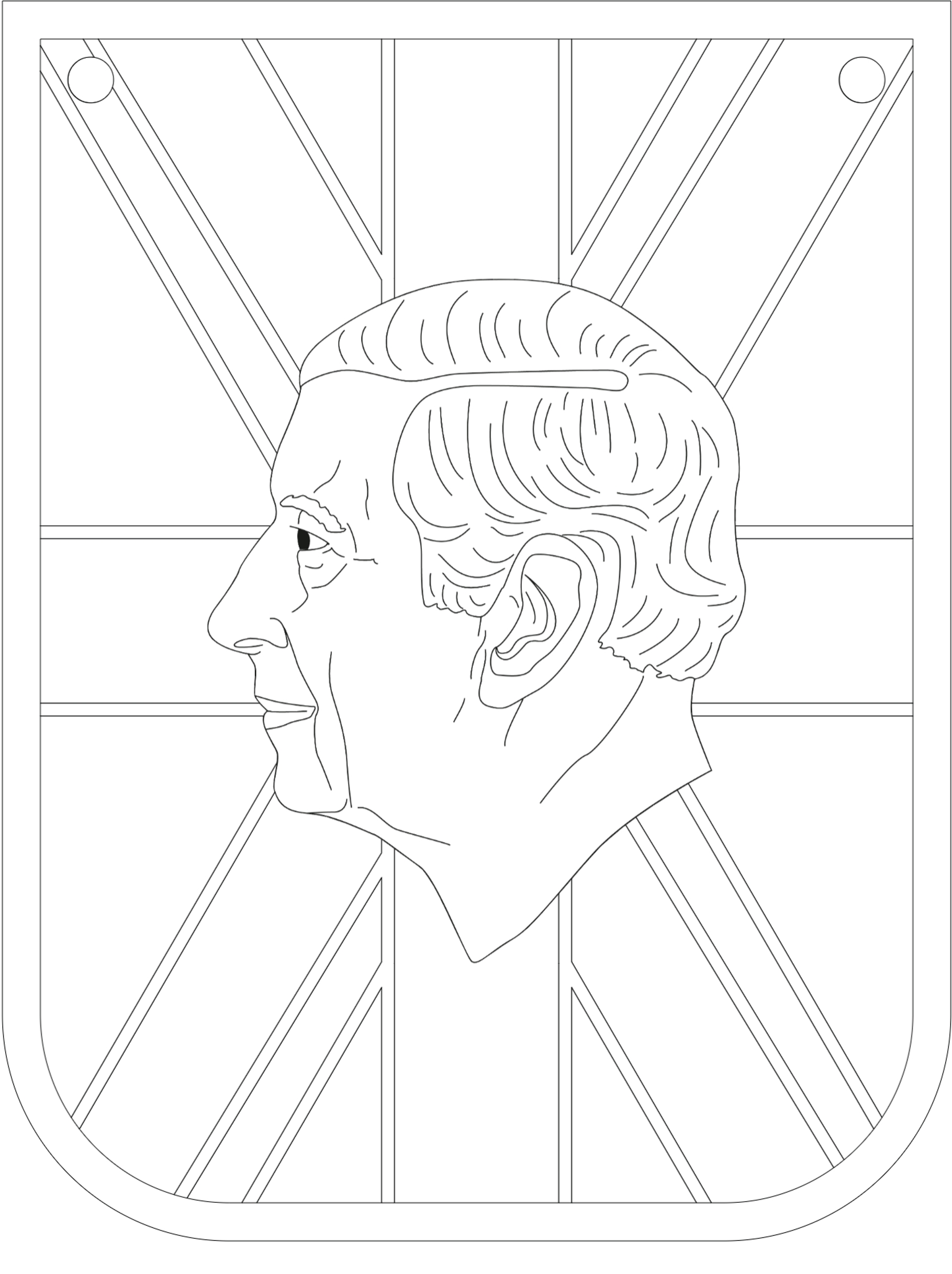 King Charles III coronation coloring page