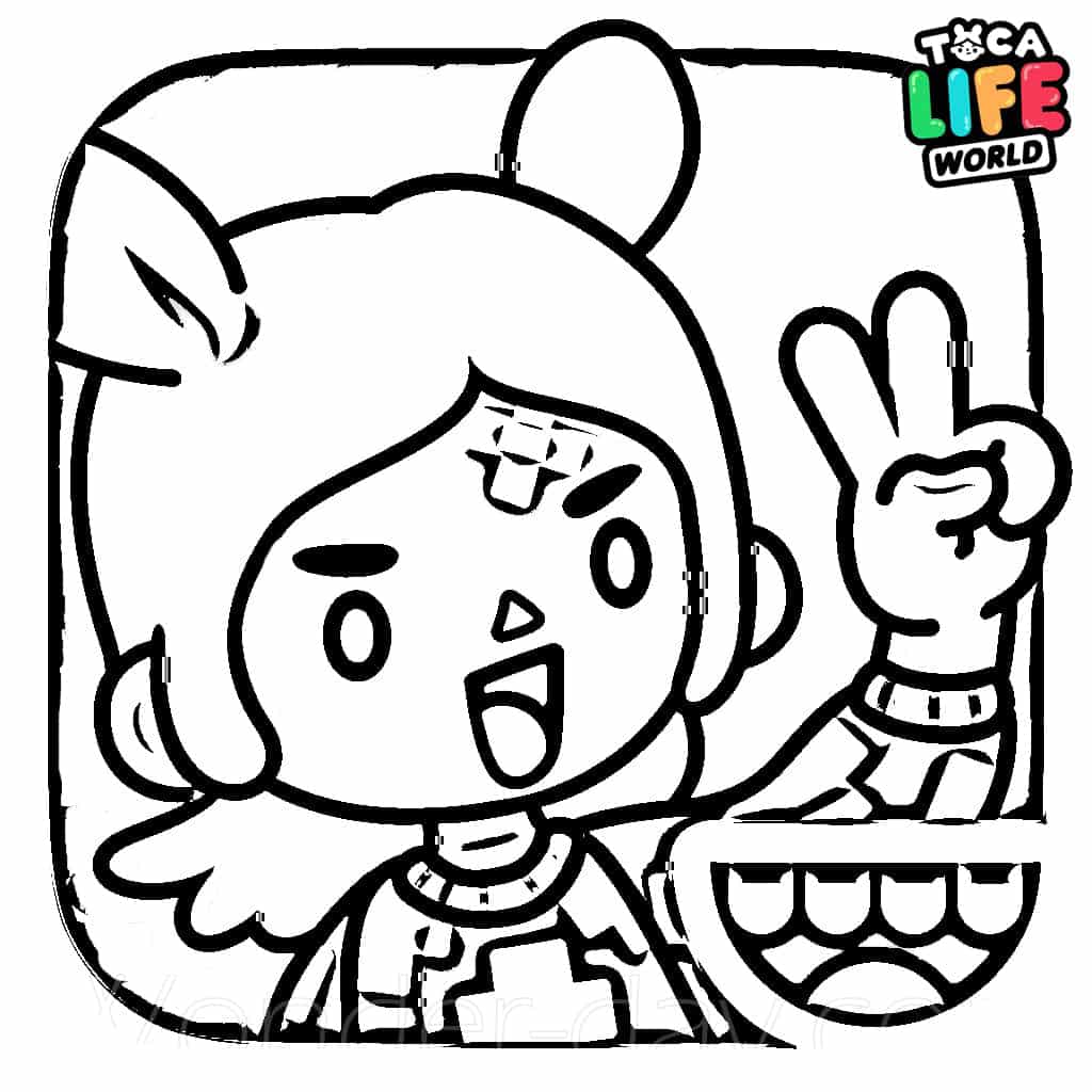 Toca Boca Toca Life Coloring pages 2023 for kids