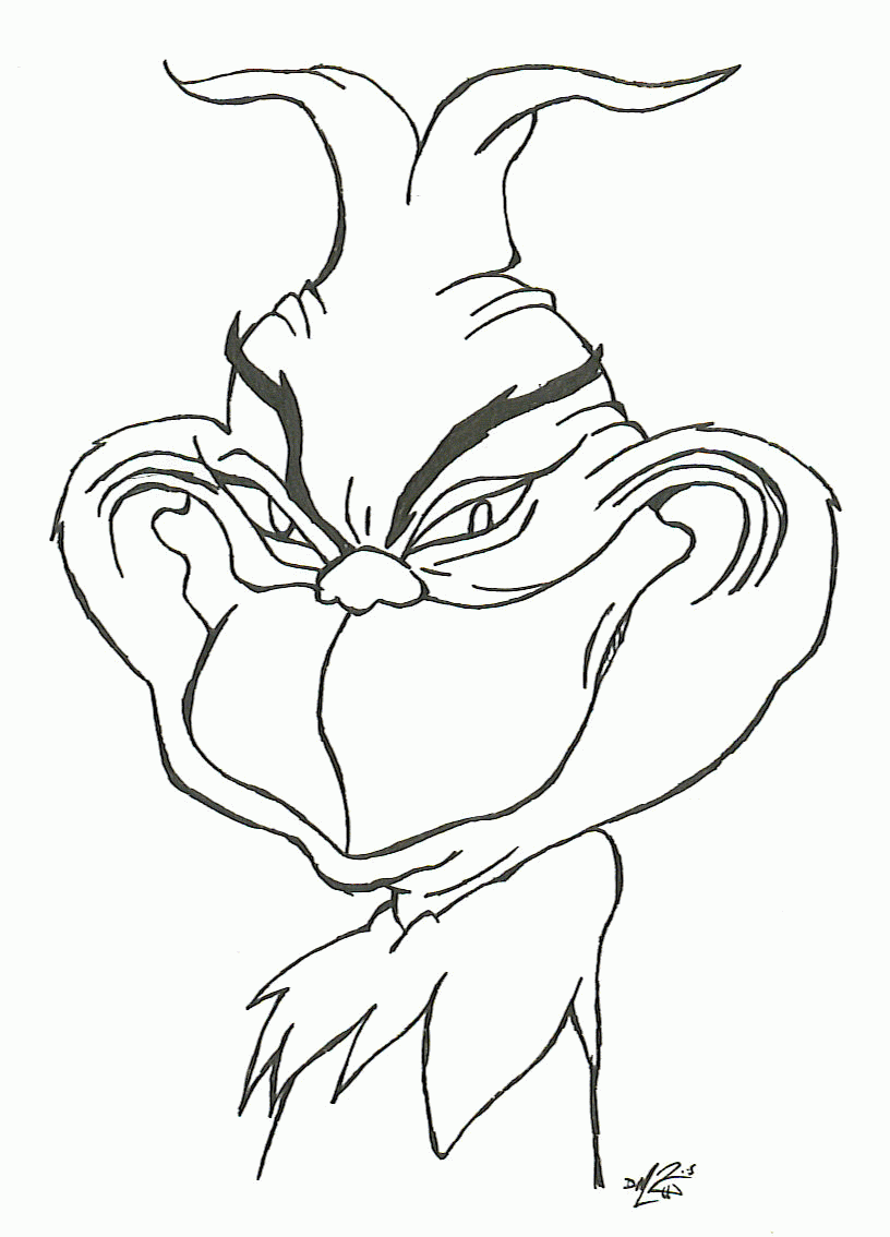 Grinch Full Body Coloring Pages - Coloring Home