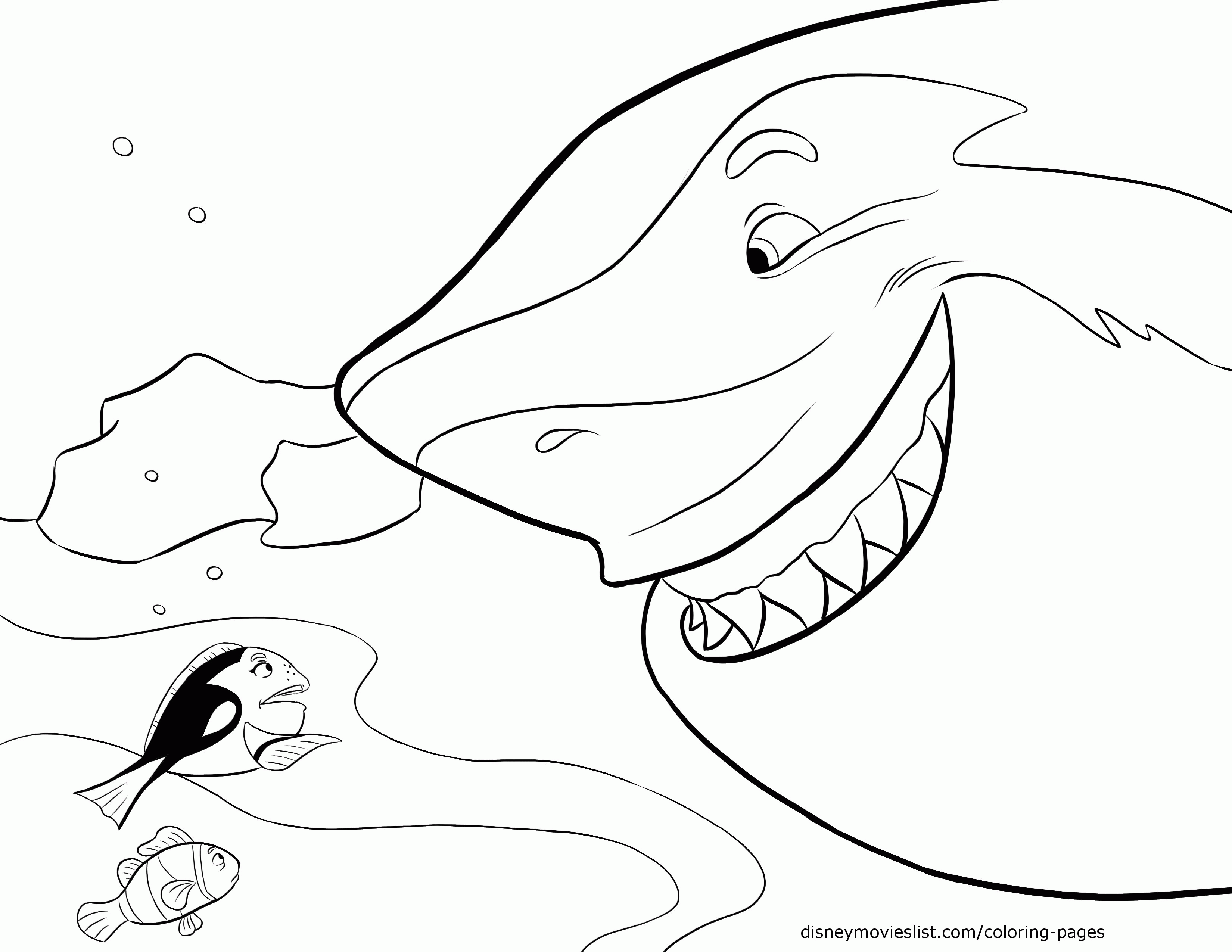 Marlin & Dory Coloring Page, Finding Nemo Printable Color Page