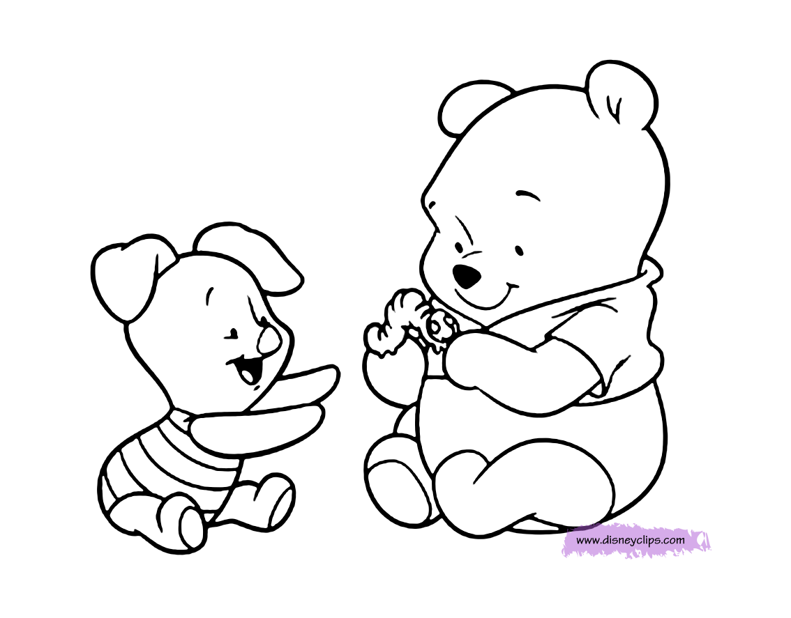 Baby Winnie The Pooh And Friends Coloring Pages - Coloring ...