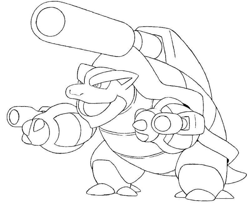 Pokemon coloring pages - Blastoise ~ Coloring Pictures