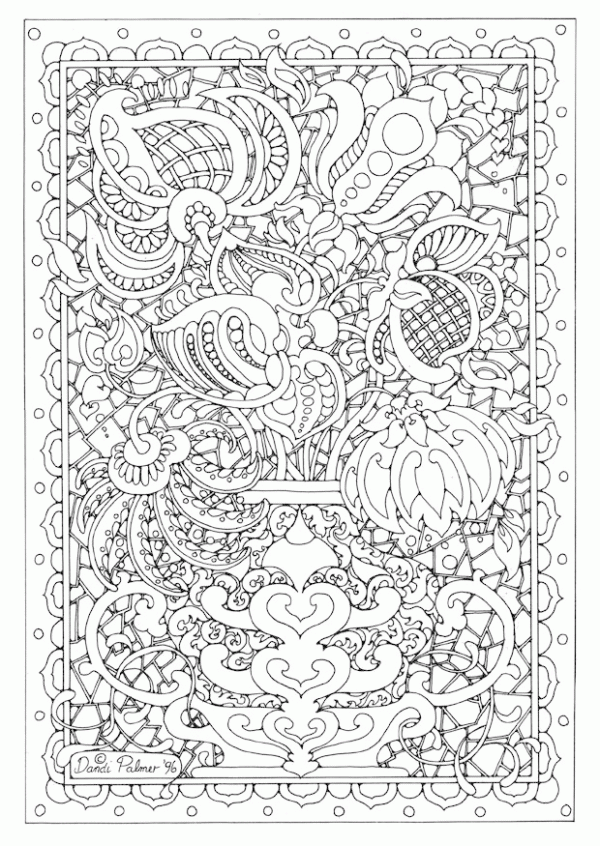 Complicated Coloring Pages: Hard to Color! - VoteForVerde.com