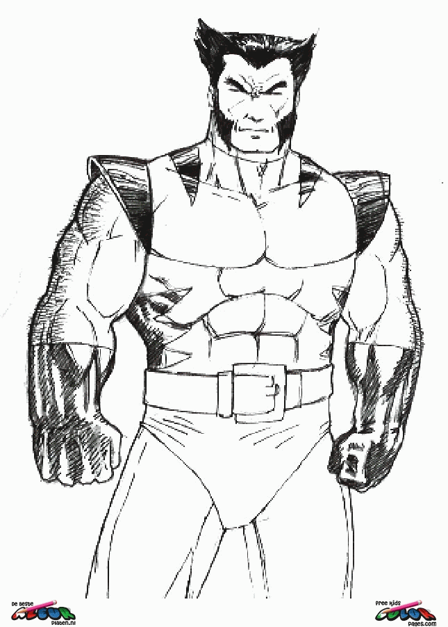 Wolverine Coloring Sheets Printable - Coloring Page