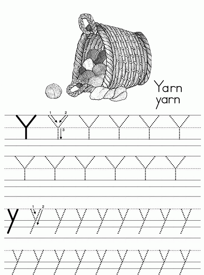 Printable Y Coloring Pages - Pipevine.co