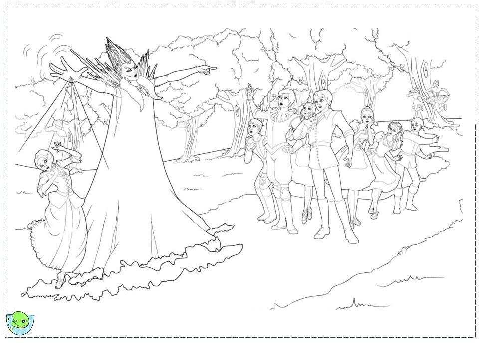 Picture Coloring Page #9 - Barbie And The Pink Shoes Coloring ...