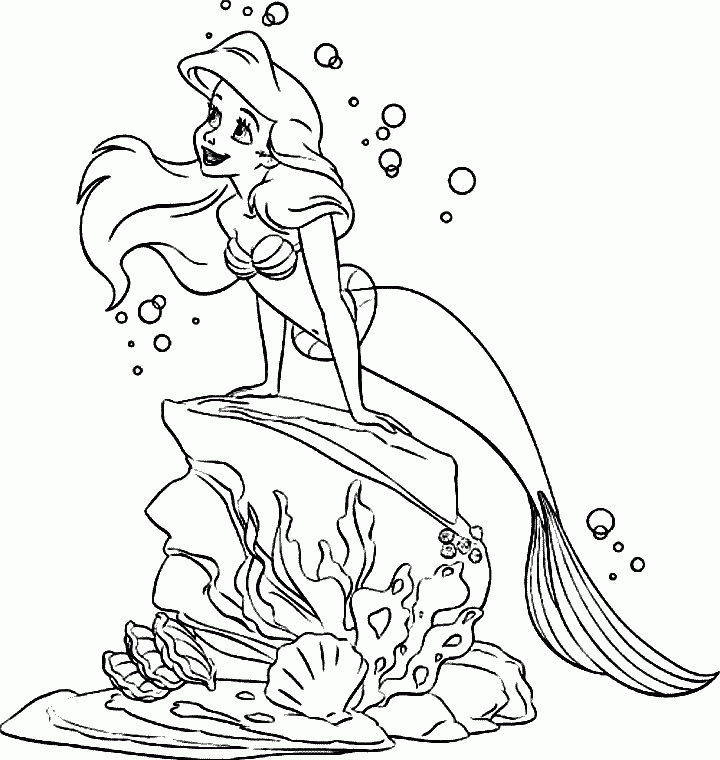 Intelligence Ariel The Little Mermaid Printable Coloring Pages ...