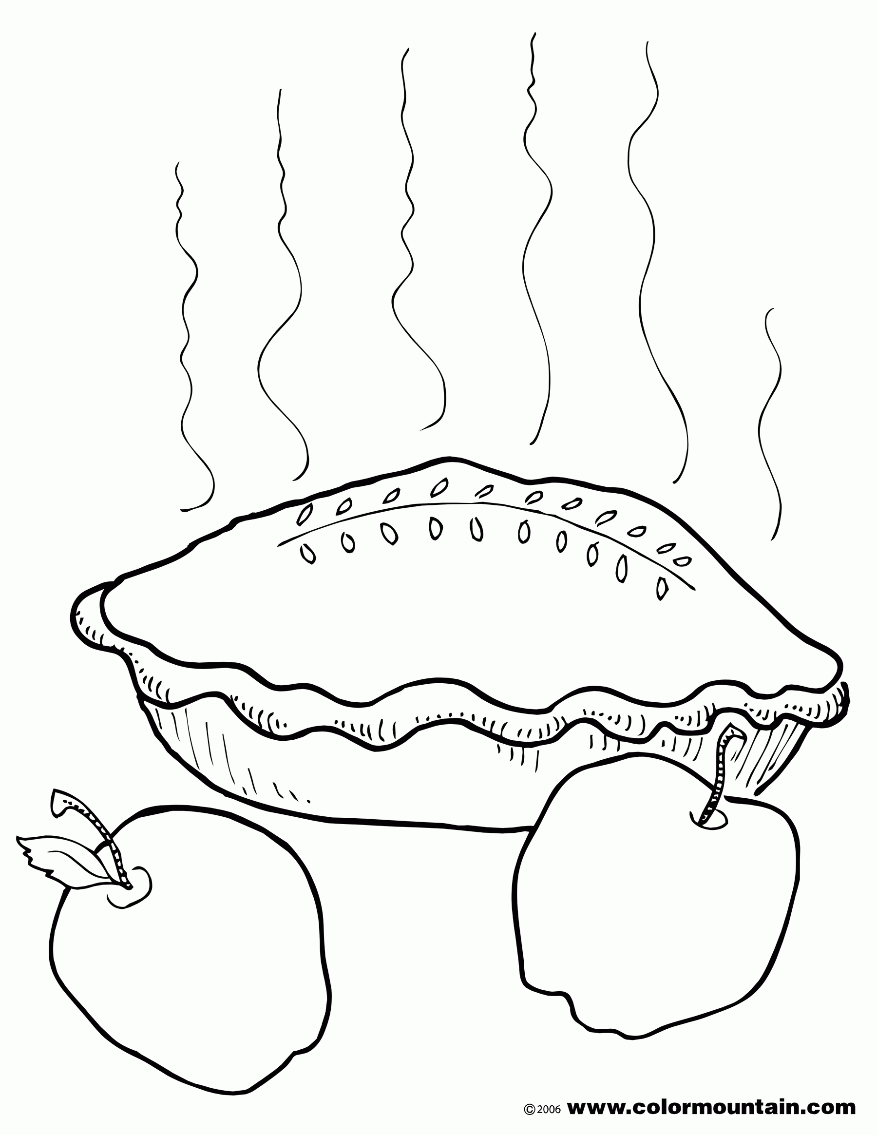 Download Apple Pie Coloring Page - Coloring Home