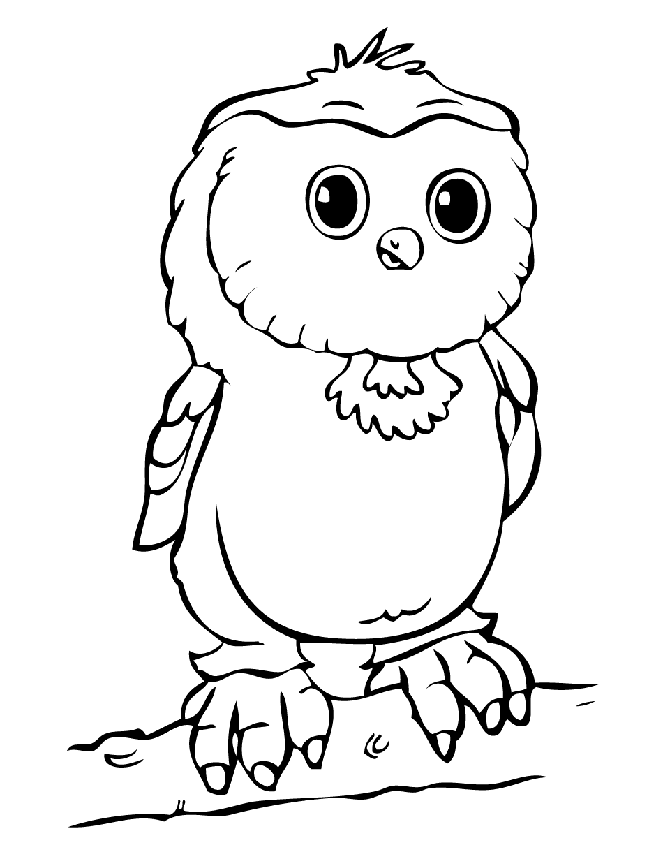 Cute Printable Owl Coloring Pages for Kids | UniqueColoringPages
