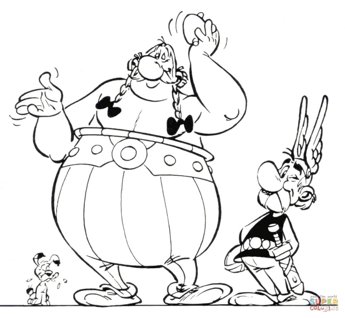 Asterix And Obelix Coloring Pages - Coloring Home