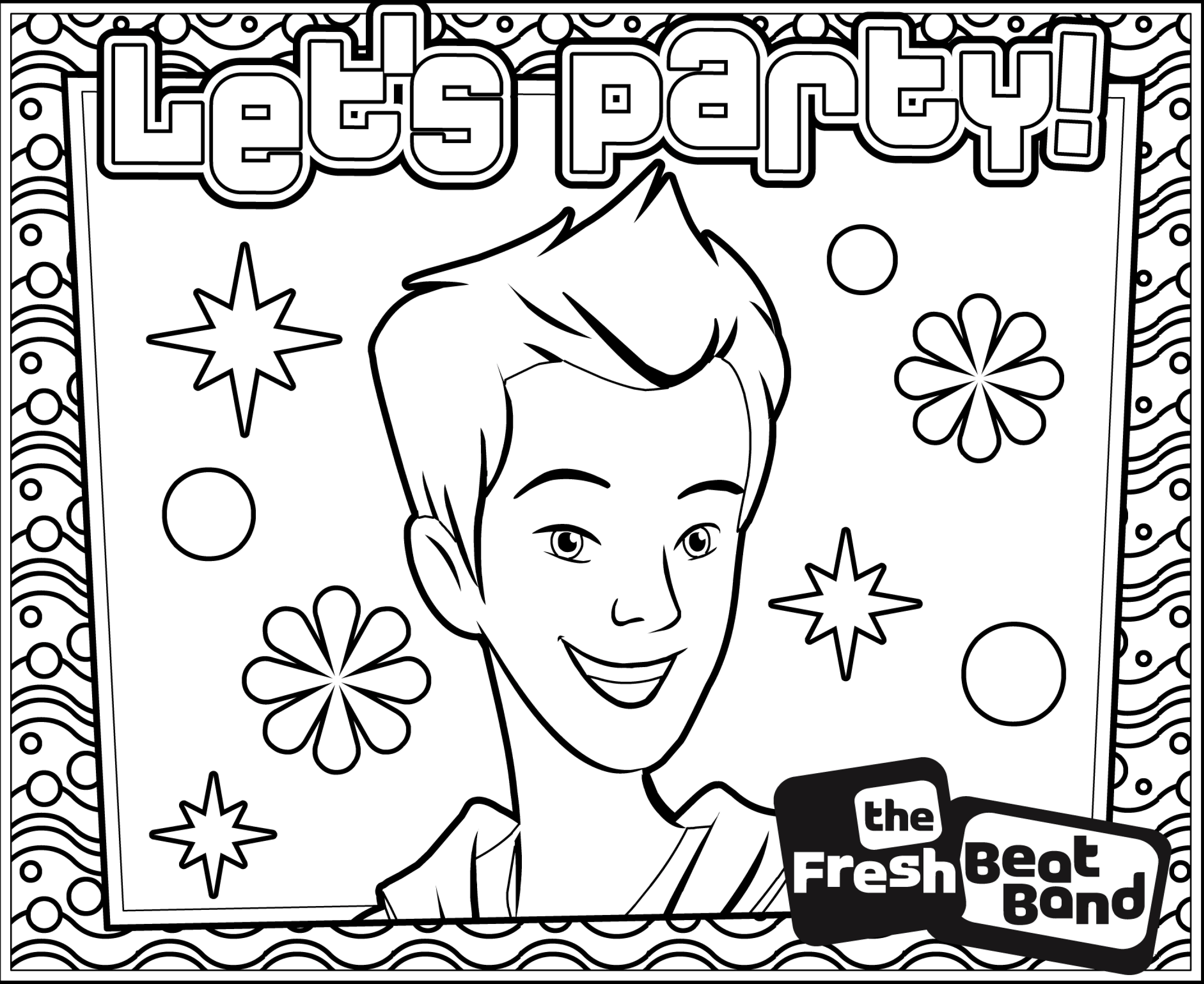 Twist - Fresh Beat Band Coloring Pages