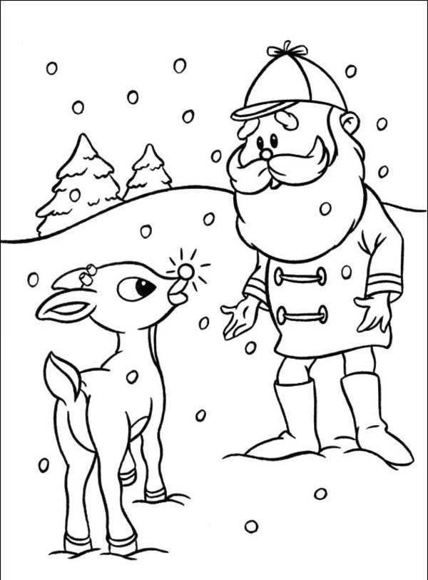 Best Photos of Rudolph The Red Nosed Reindeer Coloring Pages ...