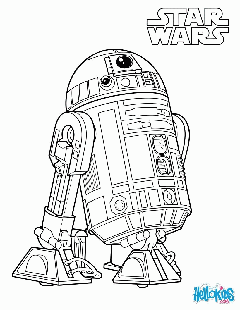 R2-D2 coloring page - STAR WARS coloring pages