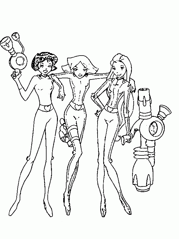 Coloring Pages Online: Totally Spies Coloring Pages