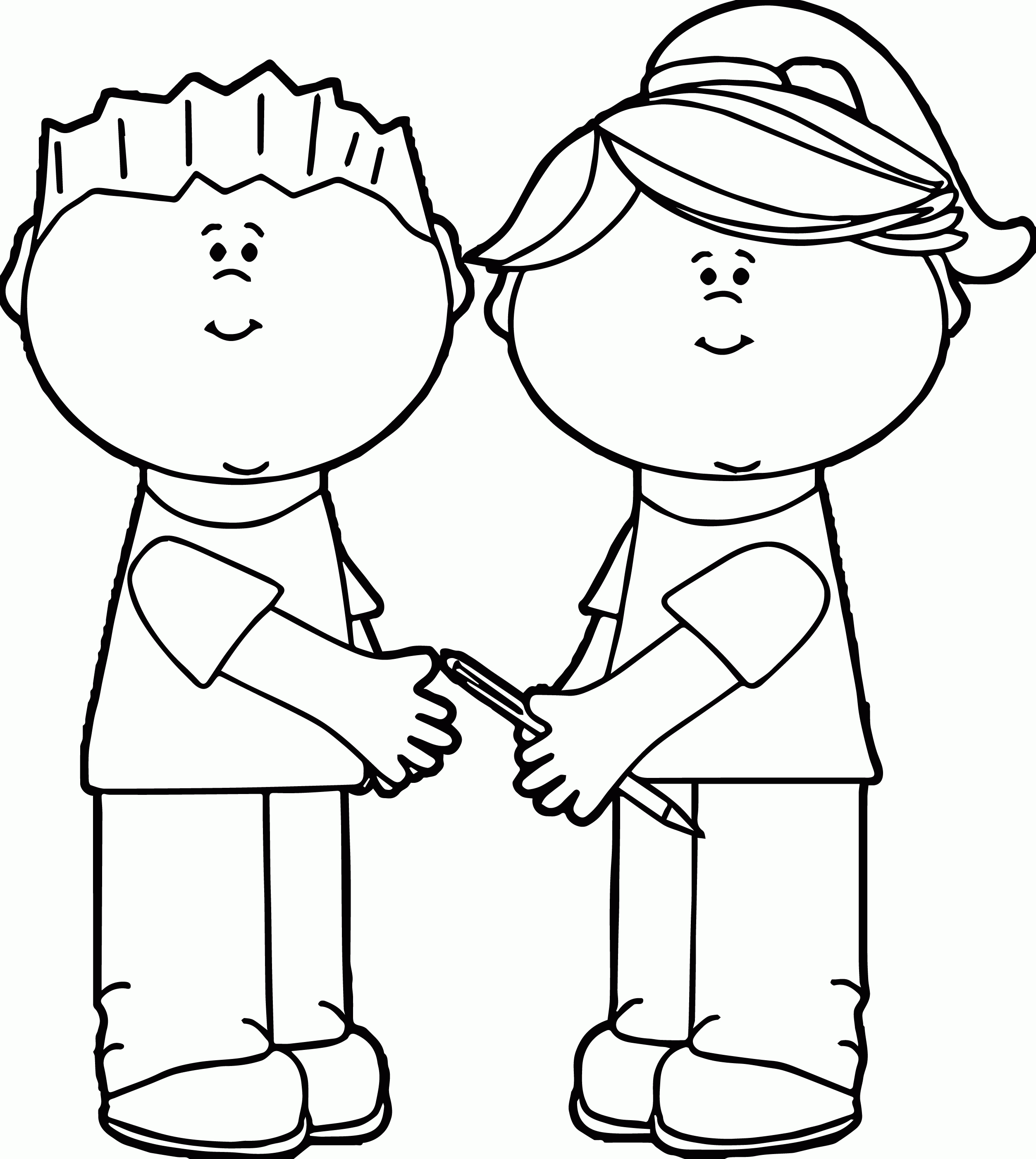 School Kids Sharing Kids We Coloring Page | Wecoloringpage