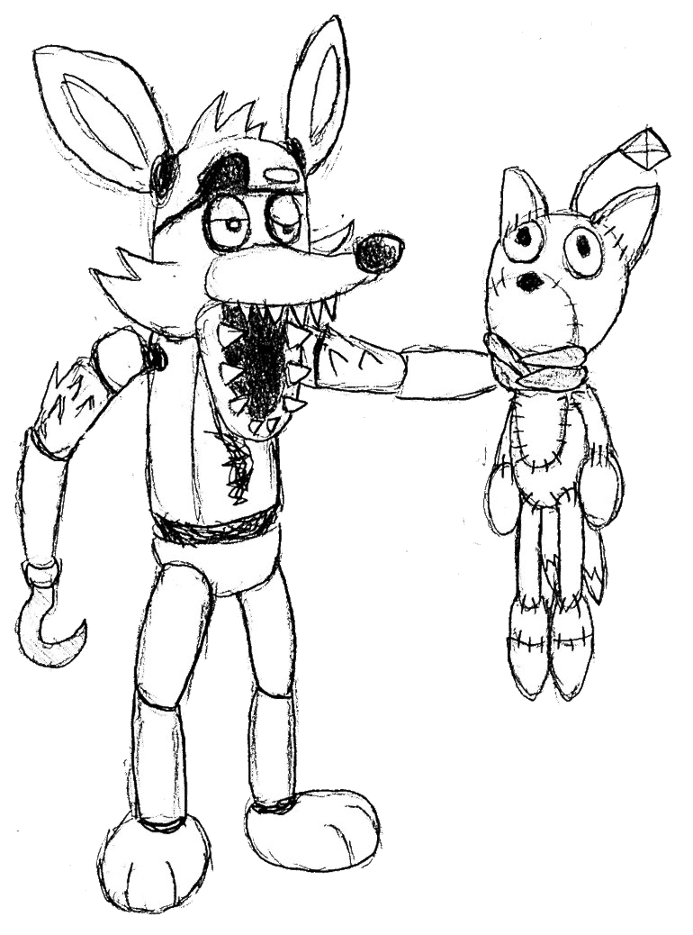 Foxy Coloring Page at GetDrawings.com | Free for personal ...