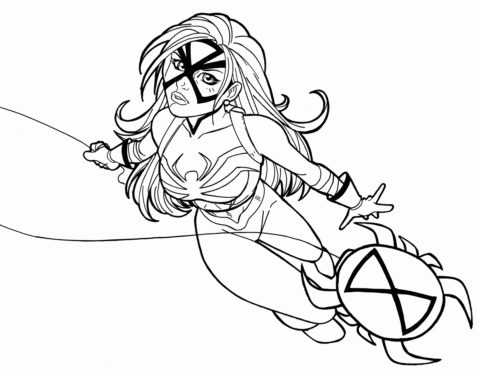 Women Of Marvel Coloring Pages - Marvel Spider-Woman - Clip ...