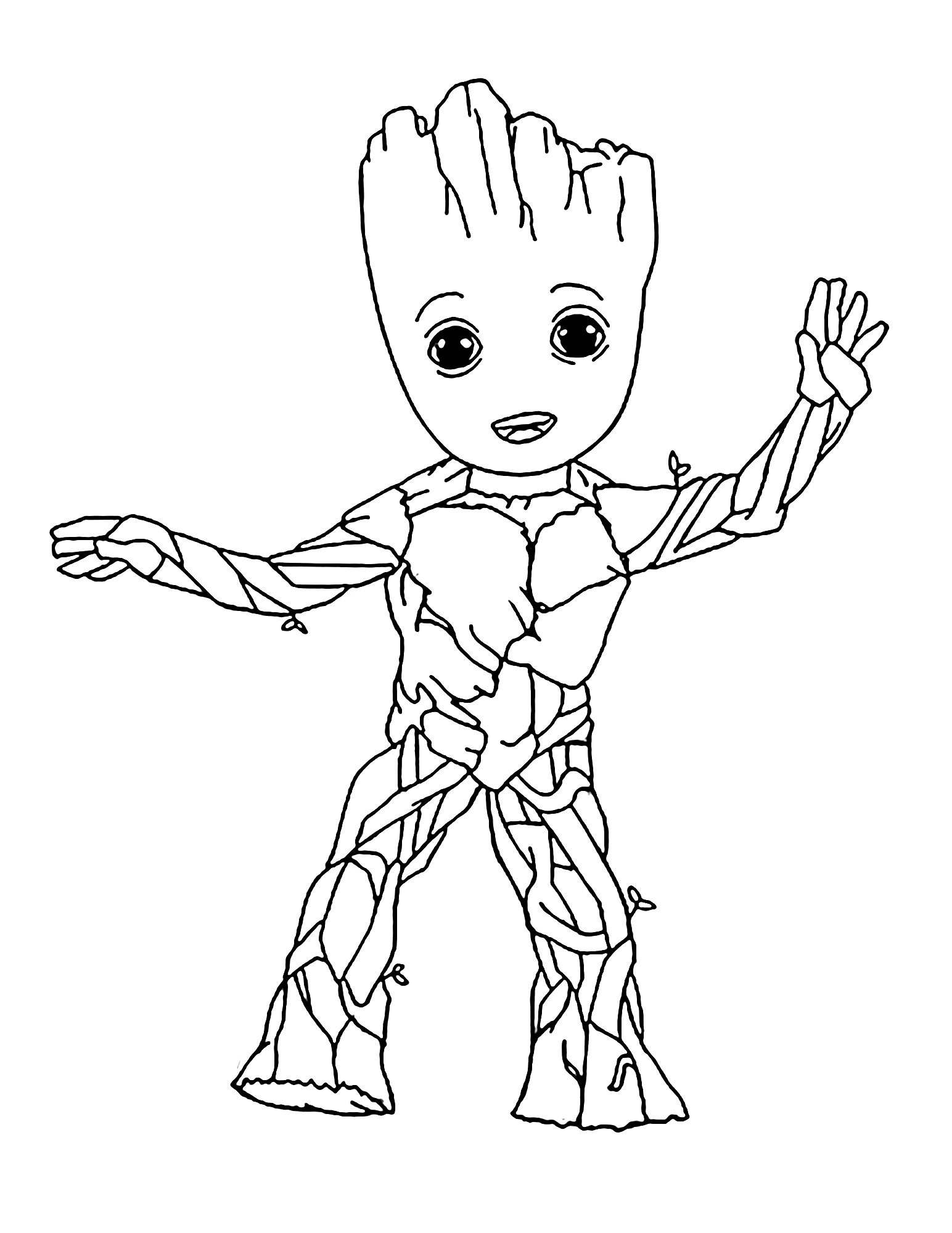 Baby Groot Coloring Pages   Coloring Home
