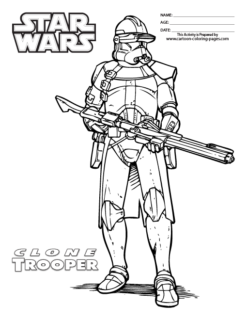 Star Wars Clone Wars Coloring Pages - GetColoringPages.com