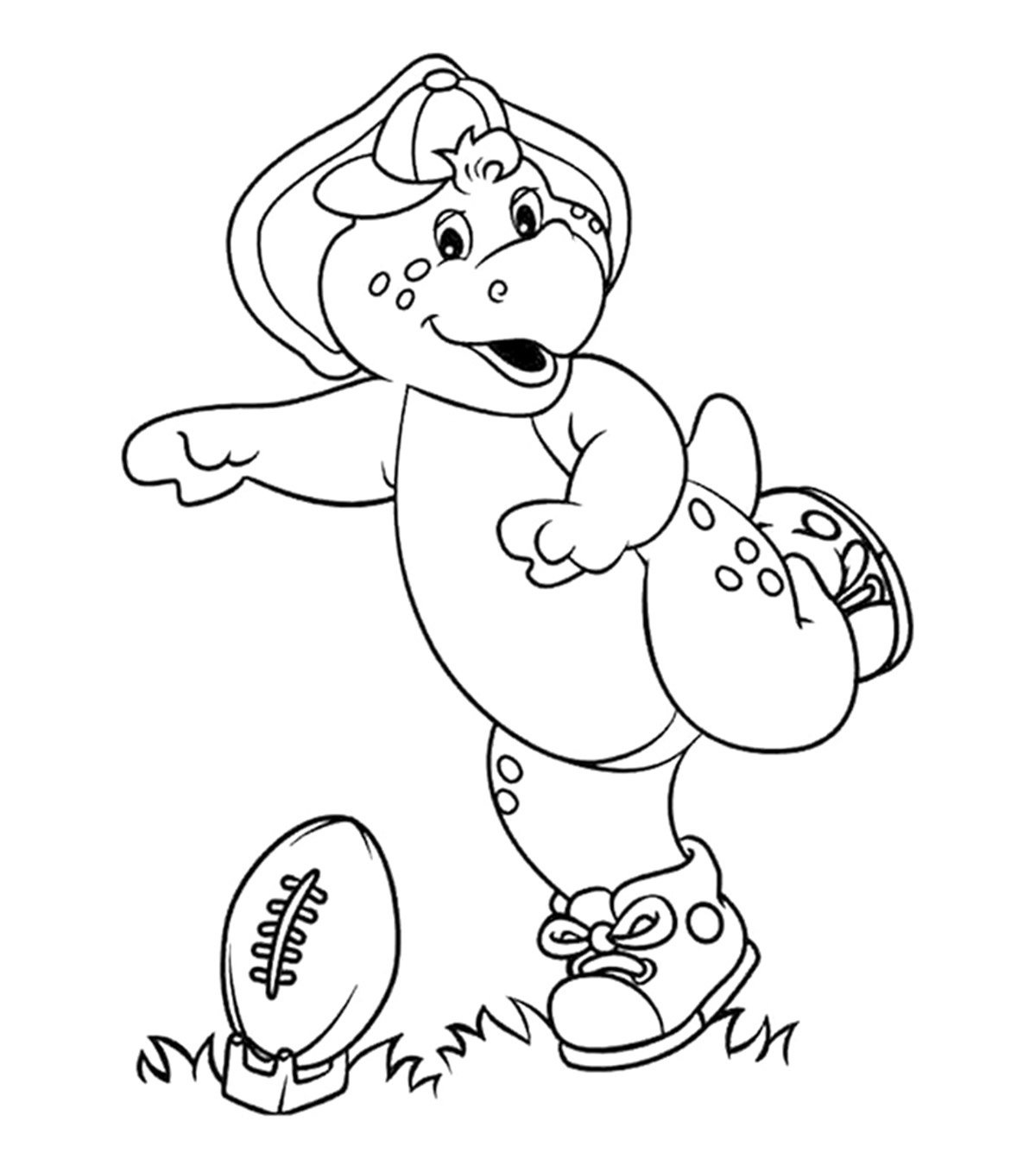 Top 10 Free Printable Barney Coloring Pages Online